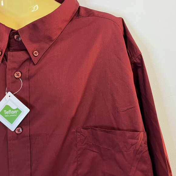 KS Signature Wrinkle-Free Long-Sleeve Button Dress Shirt - Size 22 35/36 BIG NWT - Picture 4 of 6